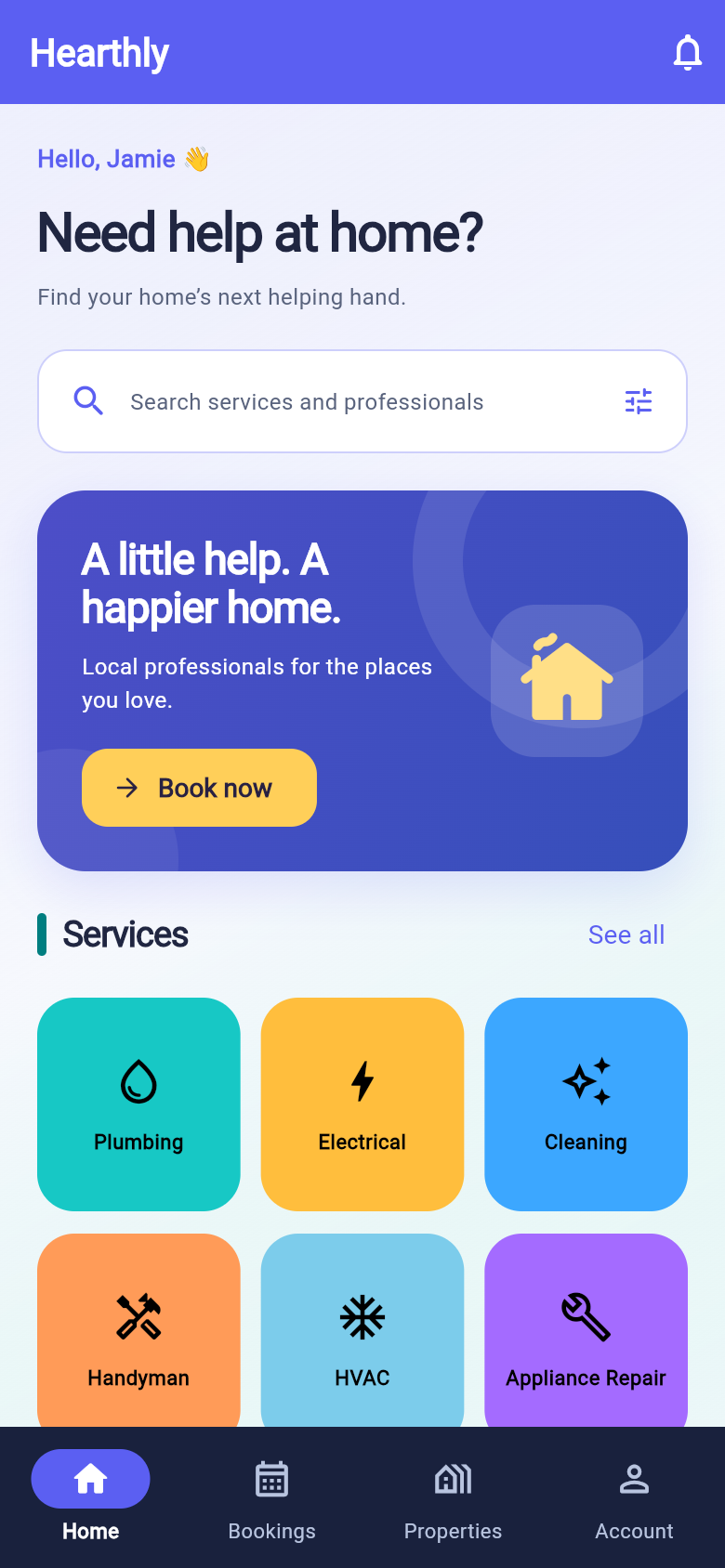 Home Services Booking Mobile App Source Code