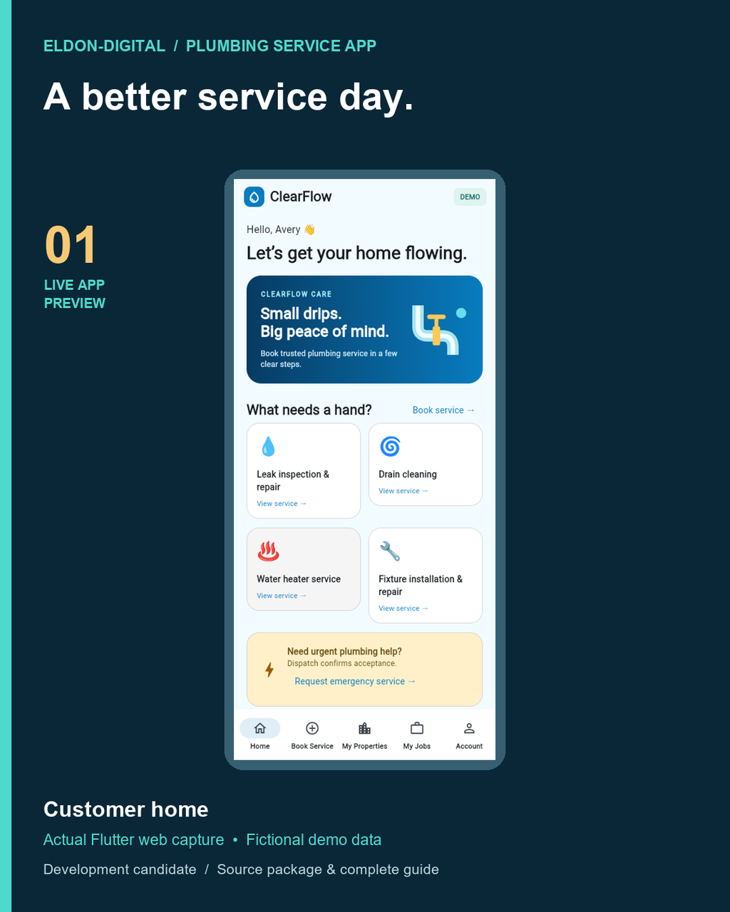 Plumbing Service Mobile App Source Code