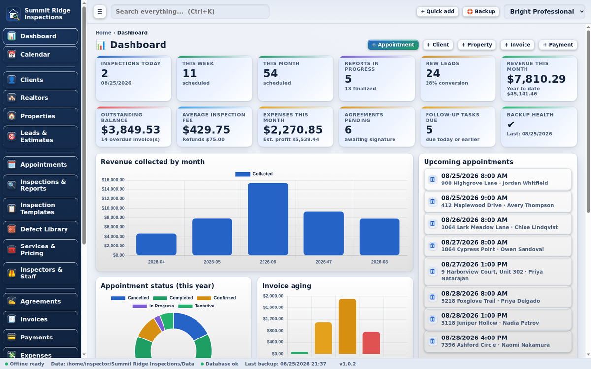 Home Inspection Software for Windows and Mac