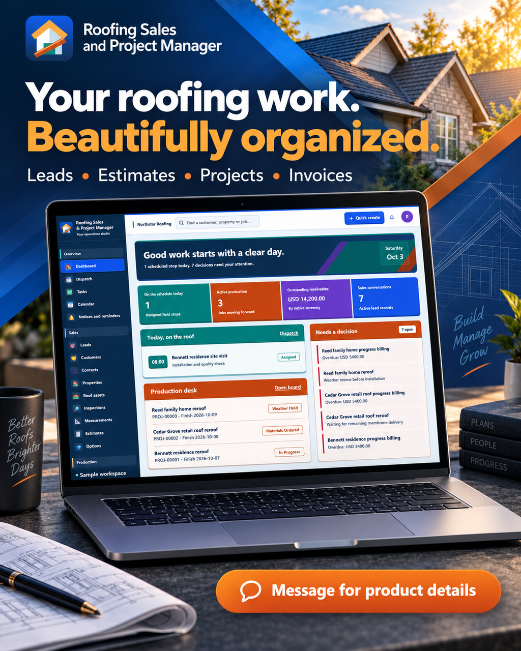 Roofing Business Software for Windows