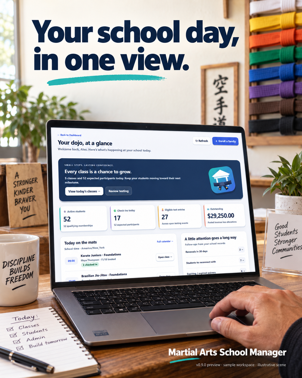 Martial Arts School Management Software