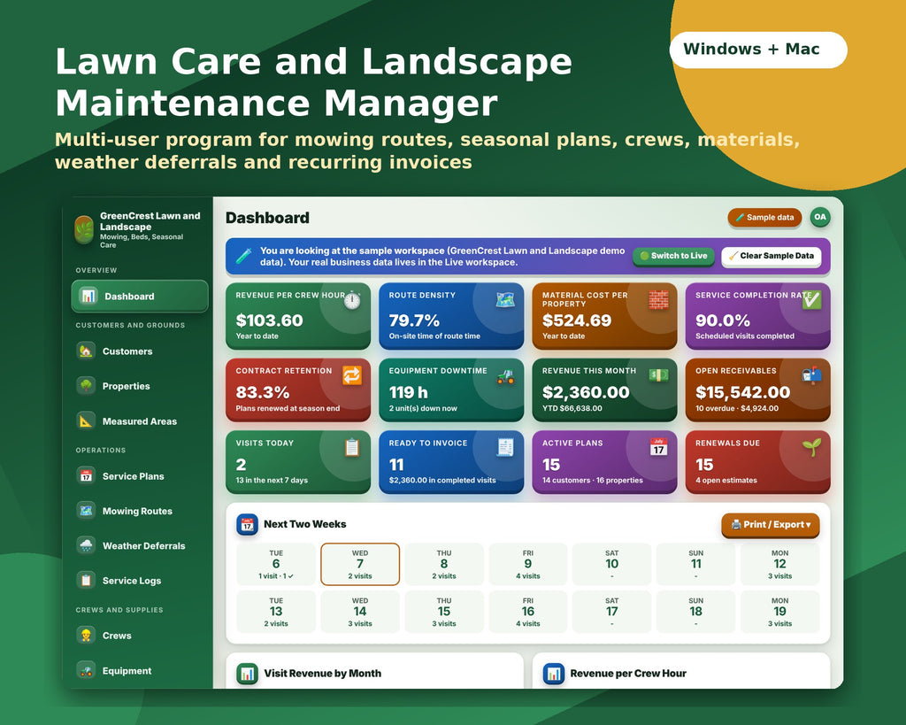 Lawn Care and Landscape Maintenance Manager