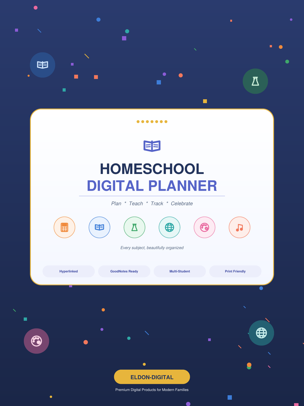Homeschool Planner Digital Planner GoodNotes iPad