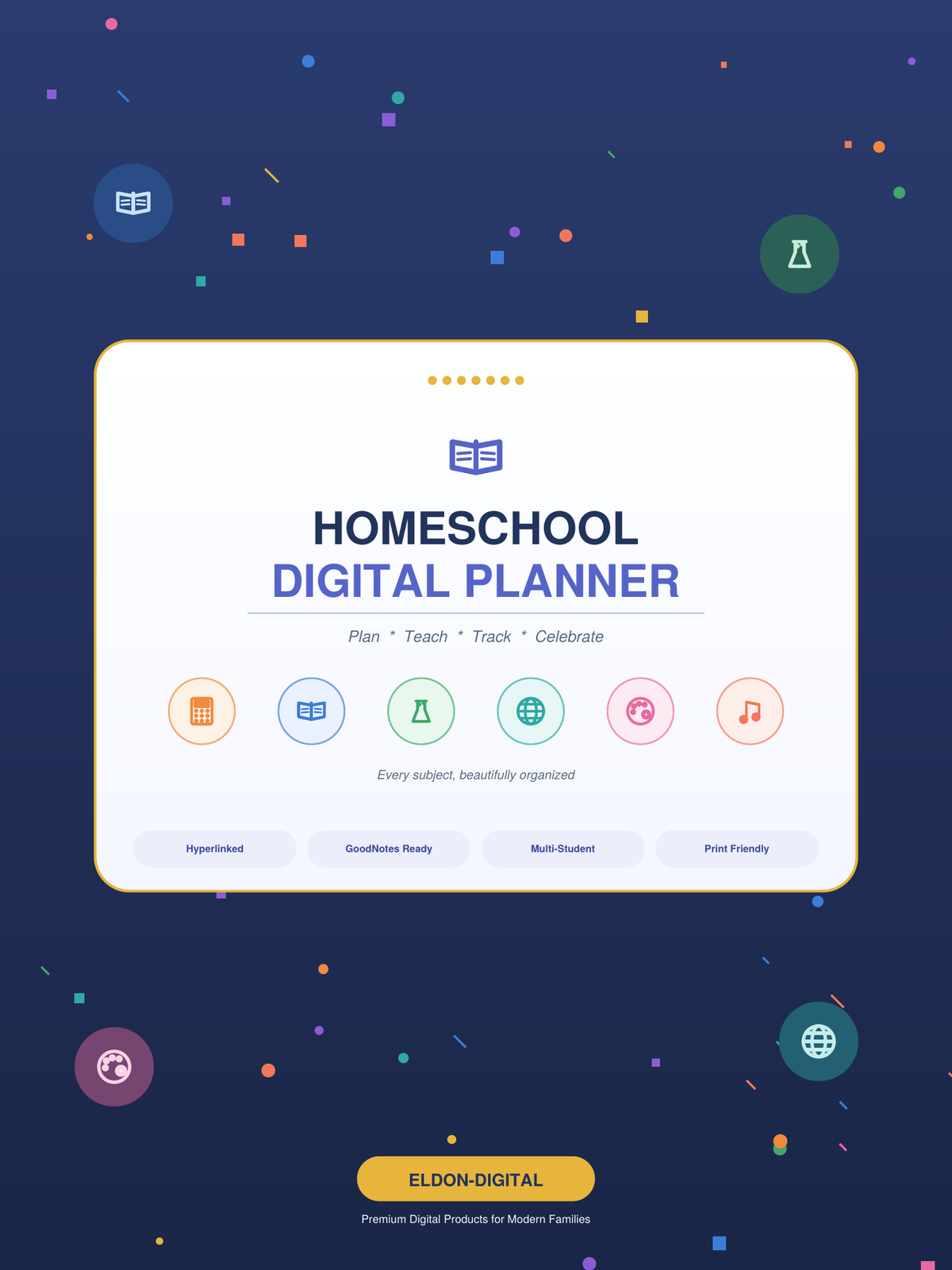Homeschool Planner Digital Planner GoodNotes iPad