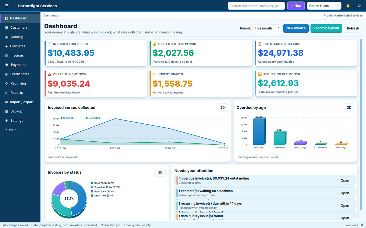 Invoice Manager System Software