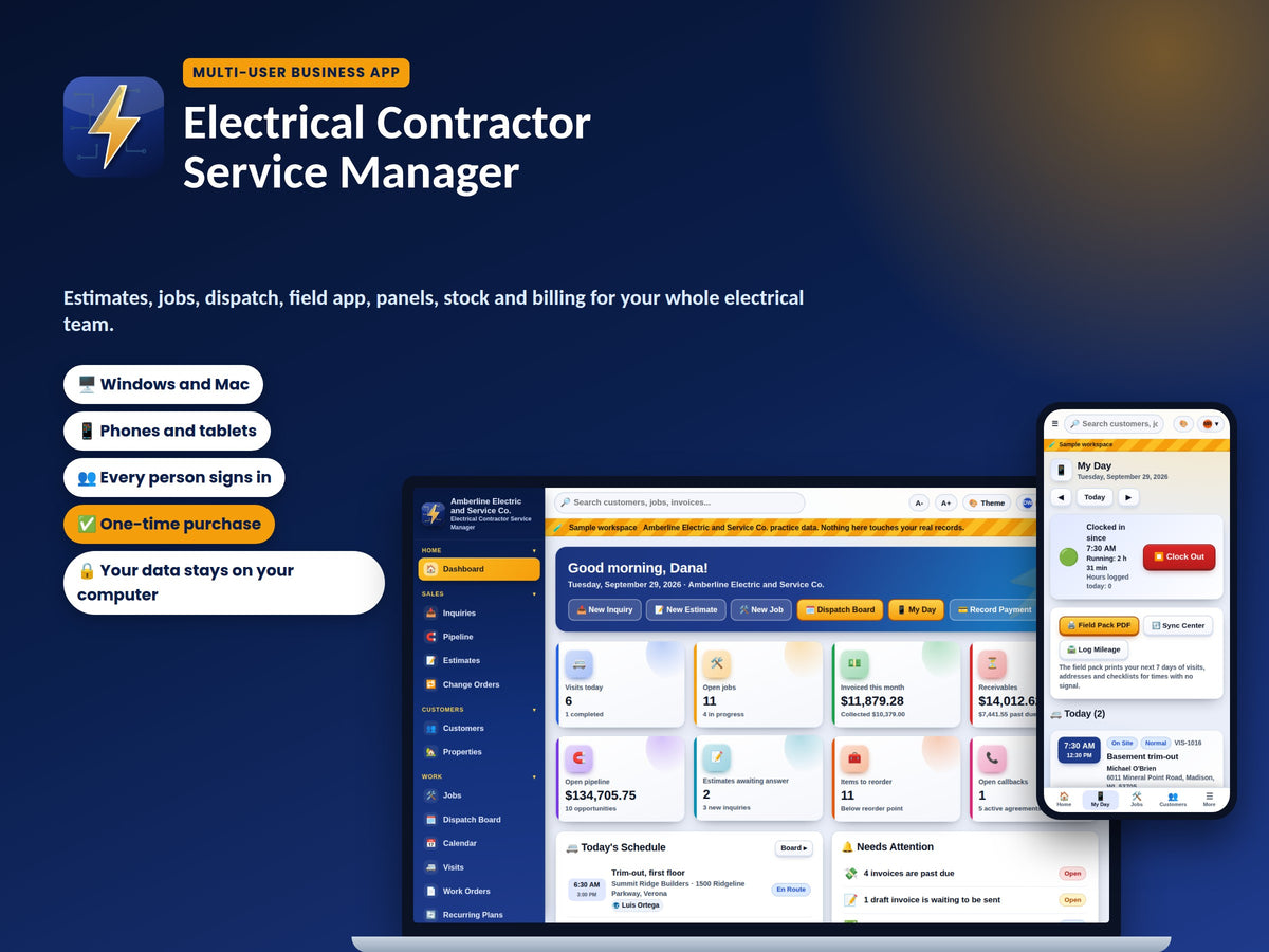 Electrical Contractor Software