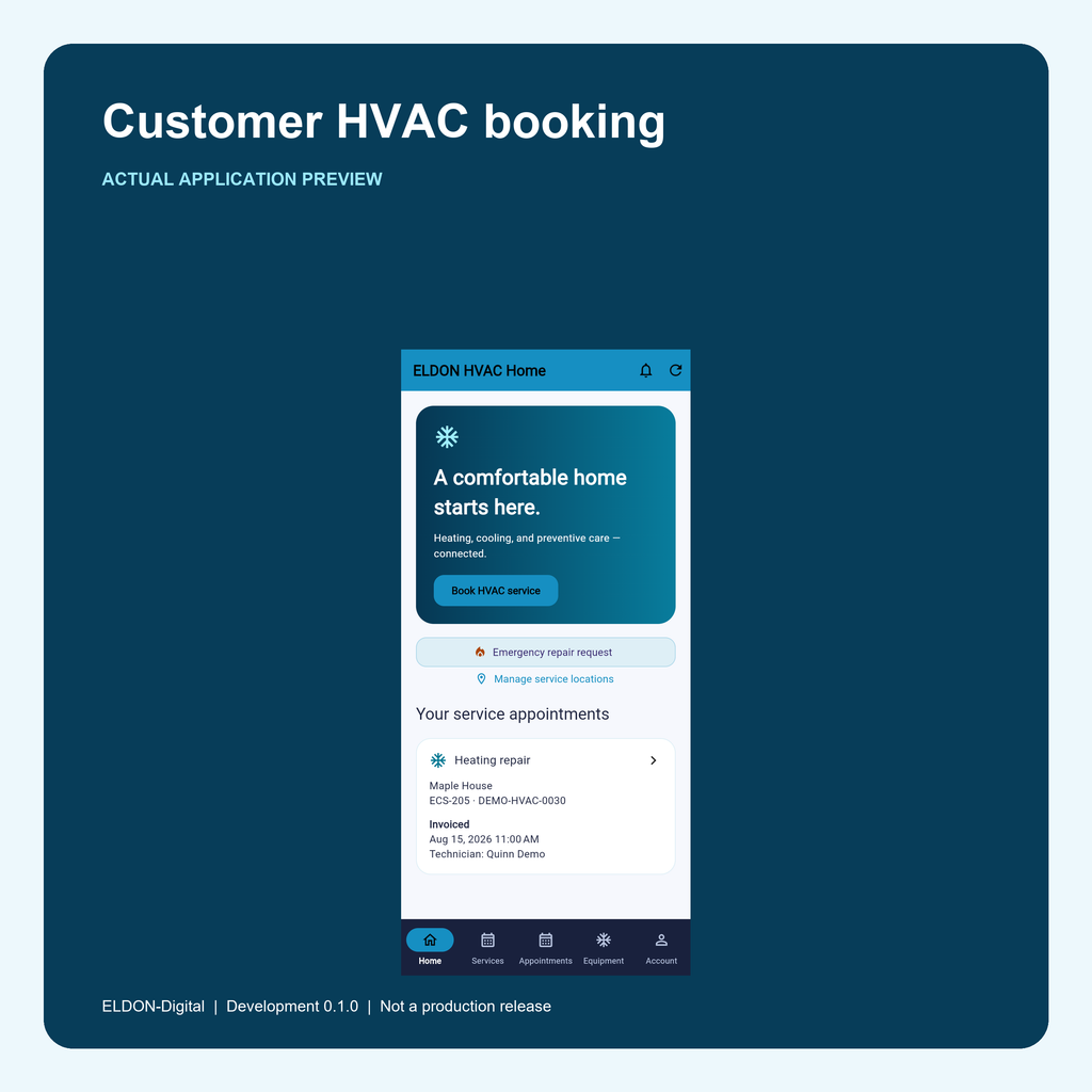 HVAC Booking App Development Kit