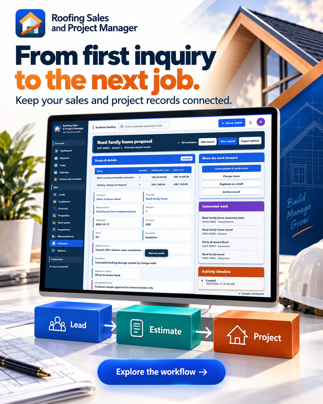 Roofing Business Software for Windows
