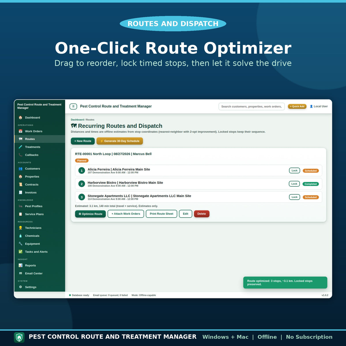 Pest Control Business Software for Windows and Mac