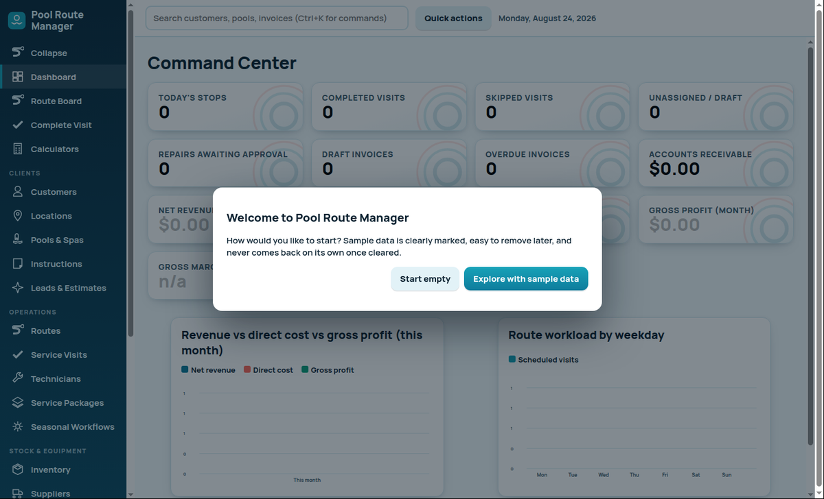 Complete Pool Service Business Software