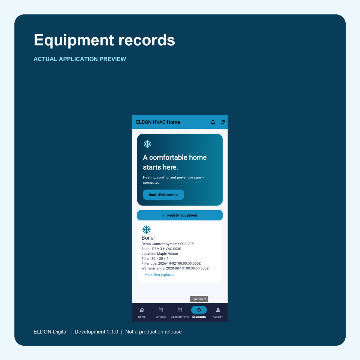 HVAC Booking App Development Kit