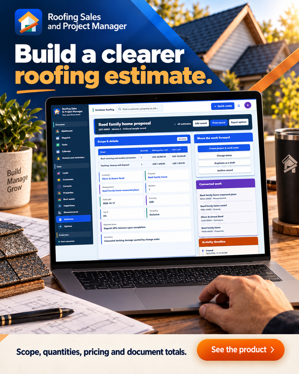 Roofing Business Software for Windows