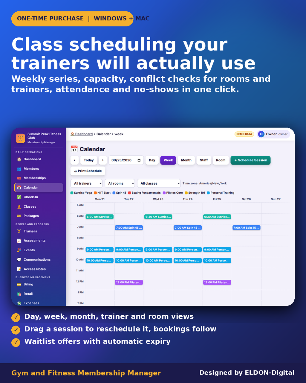 Gym and Fitness Membership Manager