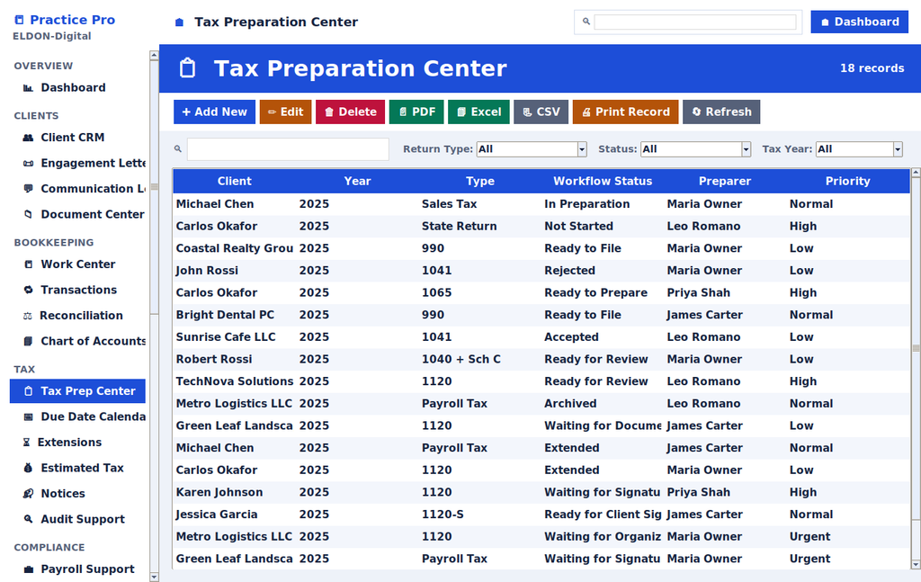 Bookkeeping & Tax Business Management Pro