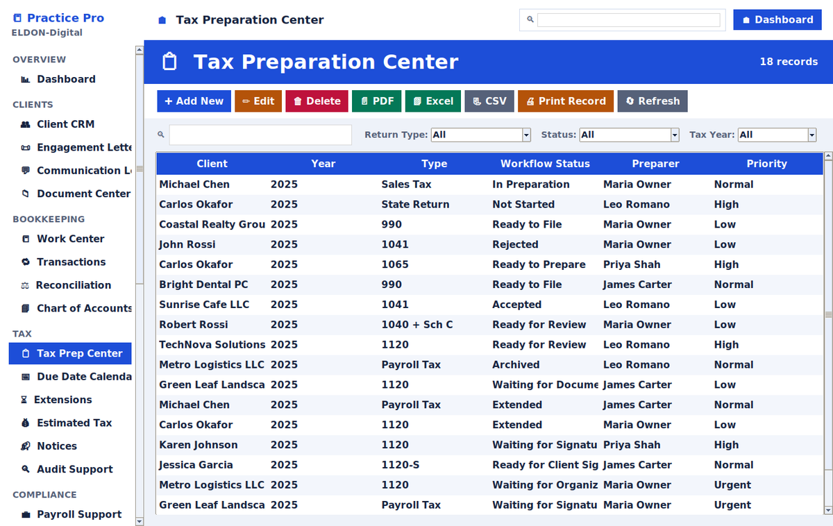 Bookkeeping & Tax Business Management Pro
