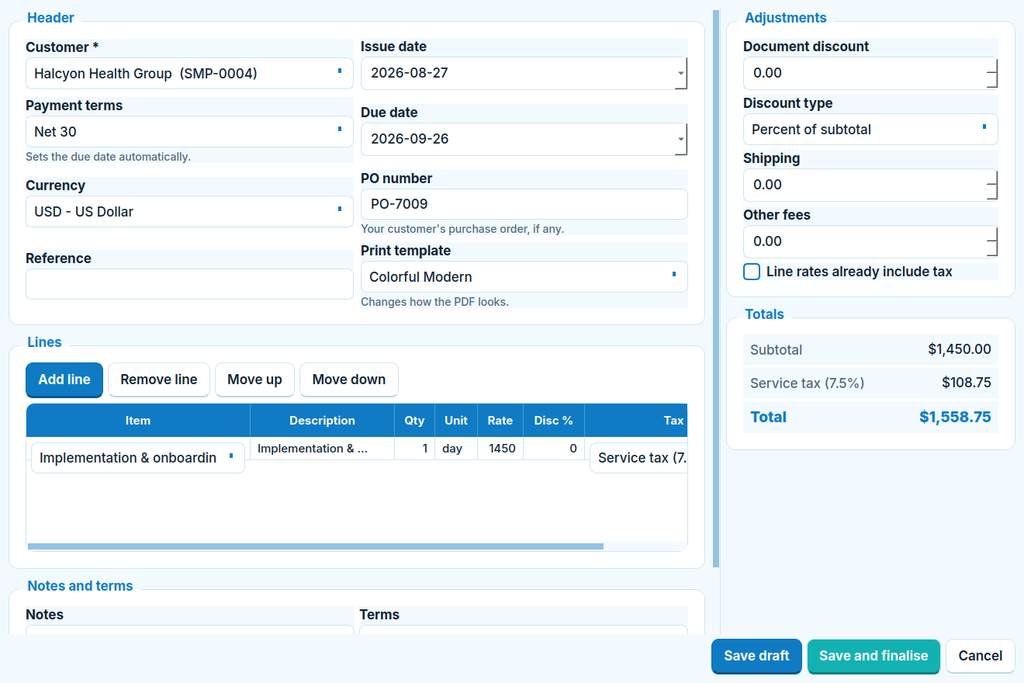 Invoice Manager System Software