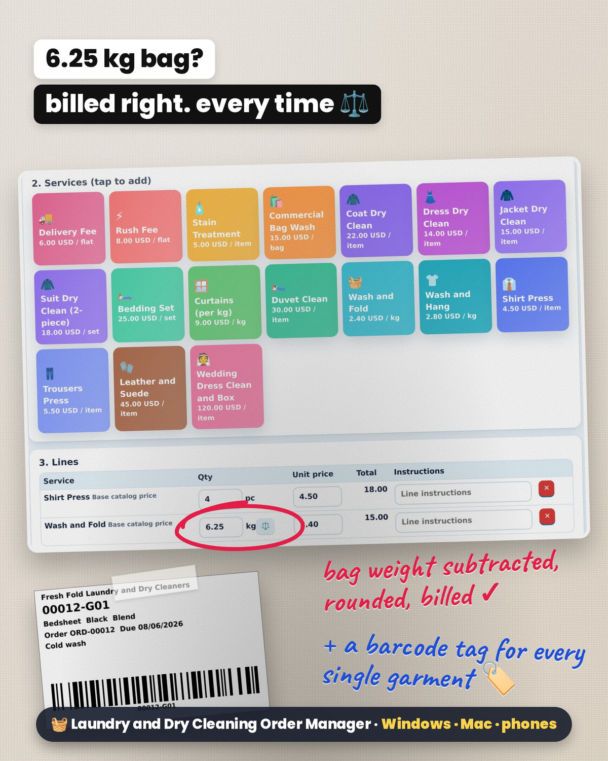 Laundry and Dry Cleaning Manager Software
