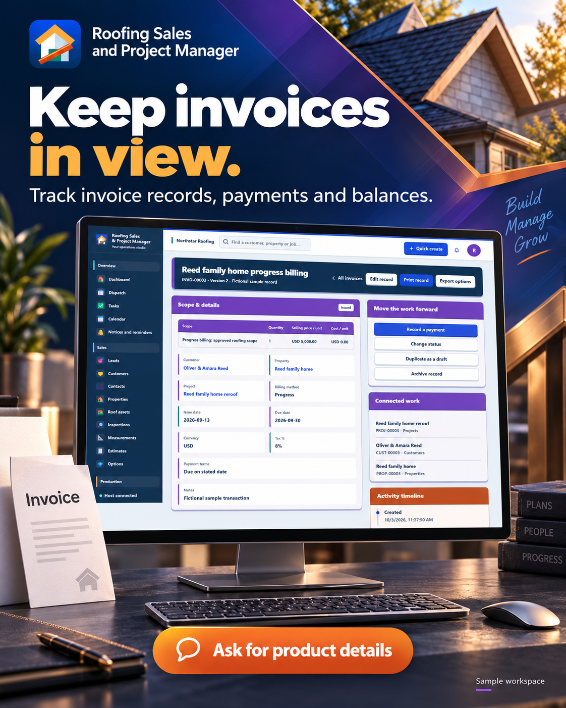 Roofing Business Software for Windows