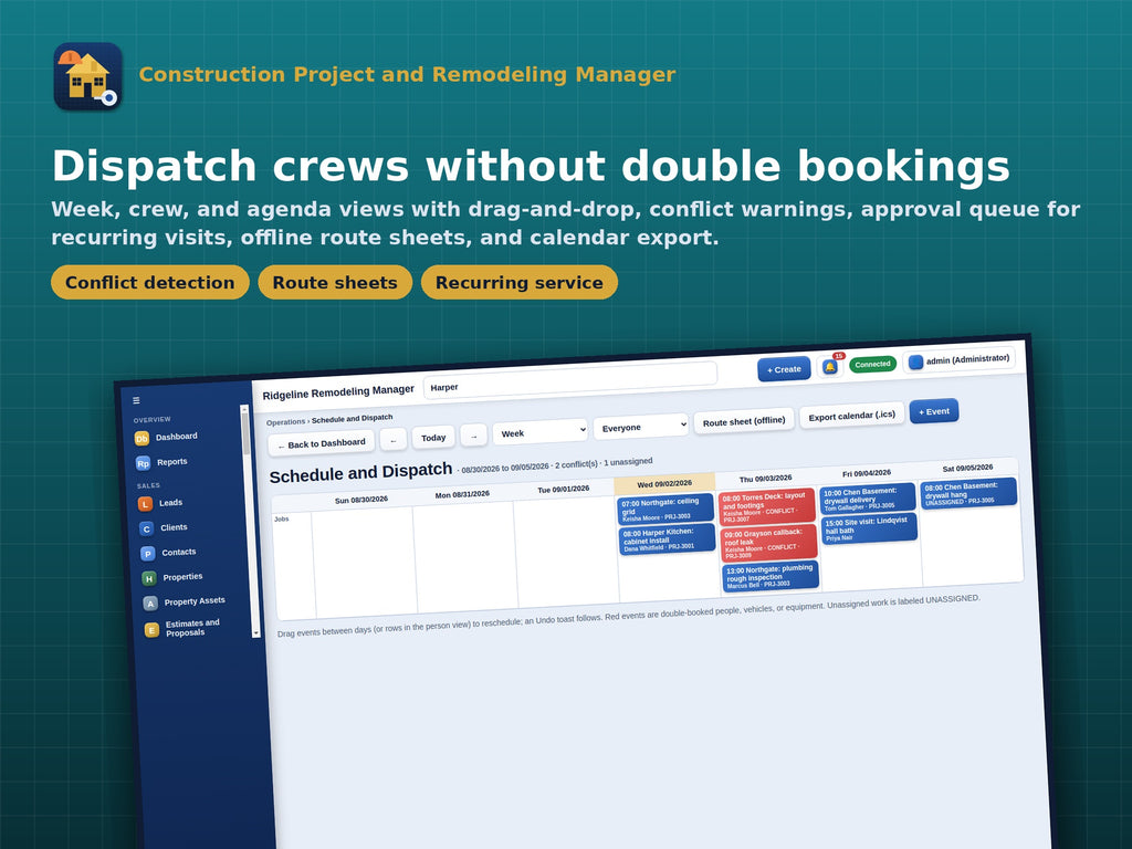 Construction Project and Remodeling Manager