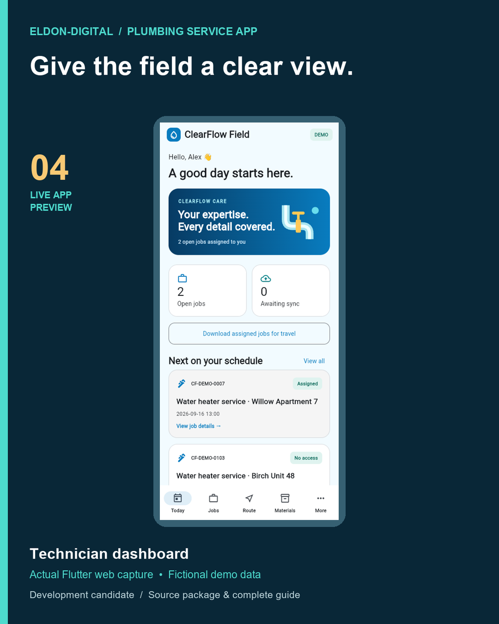 Plumbing Service Mobile App Source Code