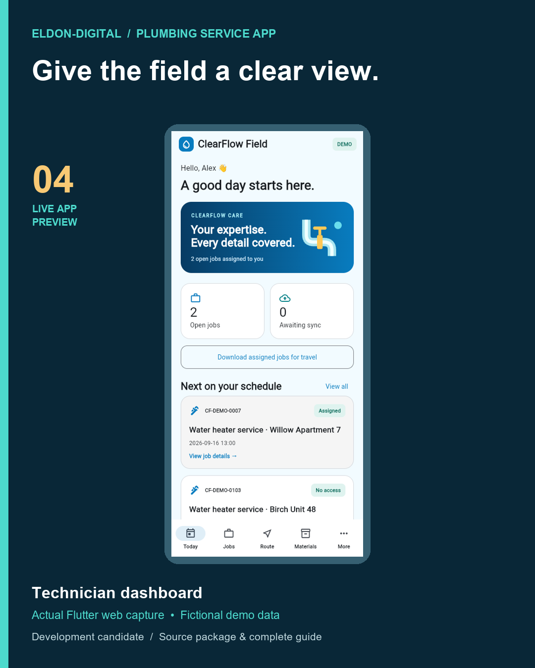 Plumbing Service Mobile App Source Code