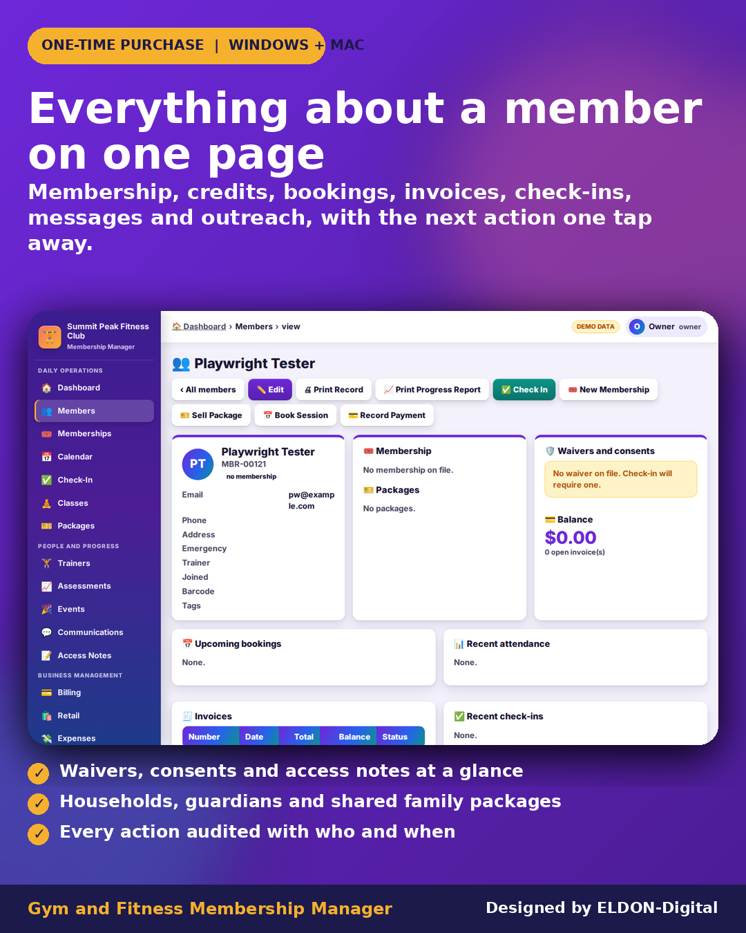 Gym and Fitness Membership Manager