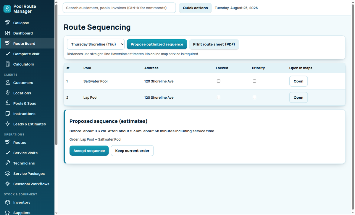 Complete Pool Service Business Software