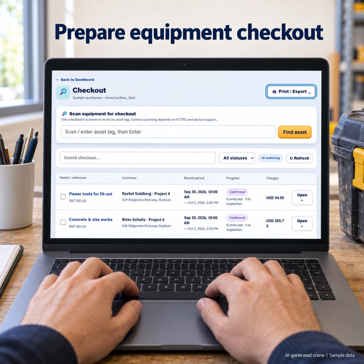 Equipment Rental Management Software