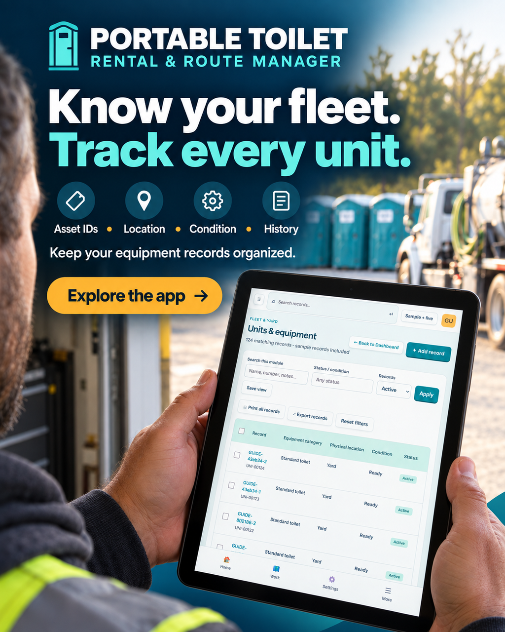 Portable Toilet Rental Management Software