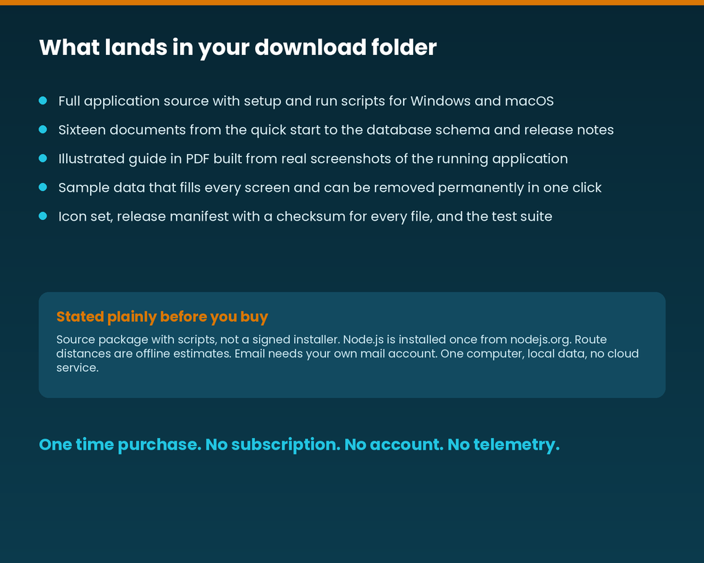 Septic Business Software for Windows and Mac