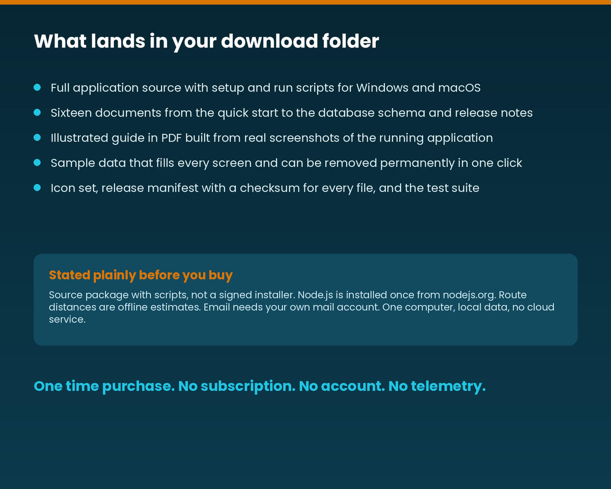 Septic Business Software for Windows and Mac