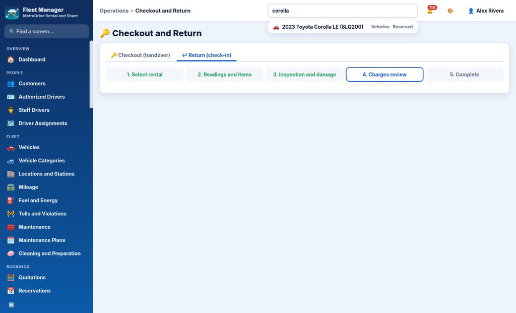 Car Rental and Car-Sharing Fleet Manager