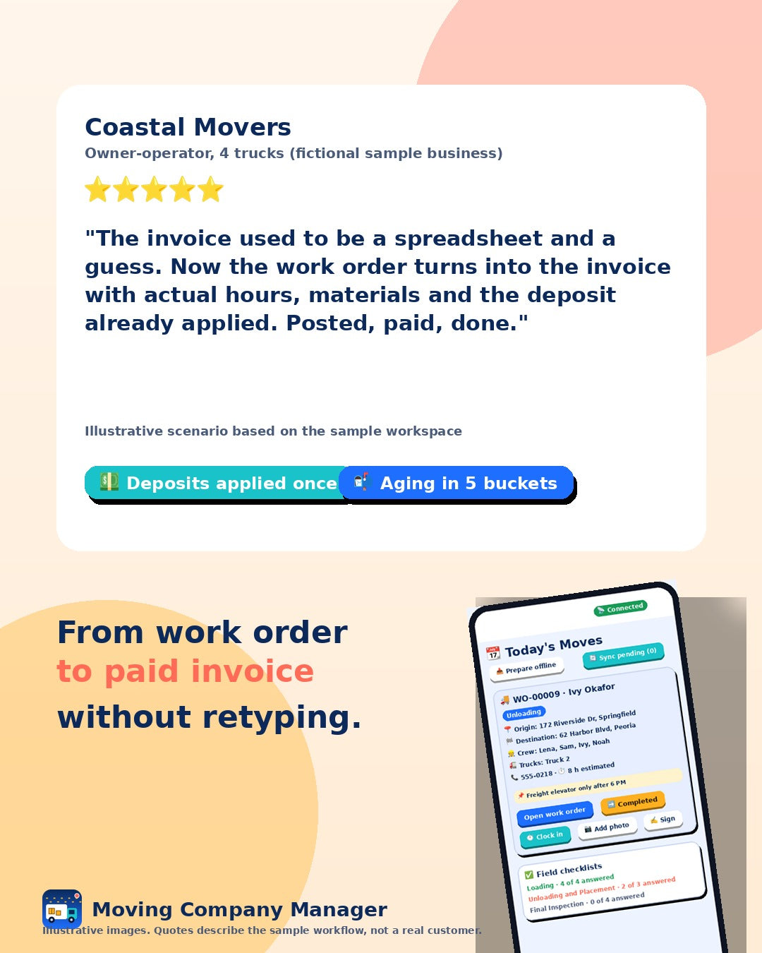 Moving Company Manager:
