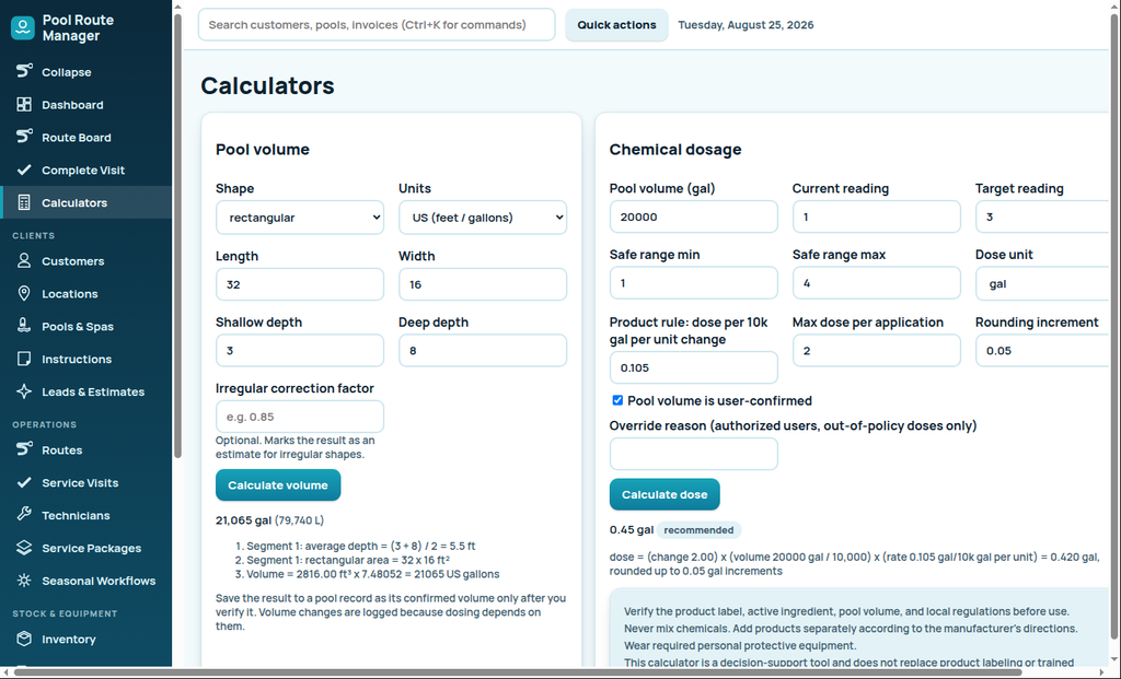 Complete Pool Service Business Software
