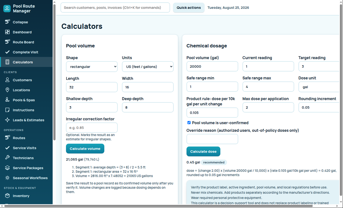 Complete Pool Service Business Software