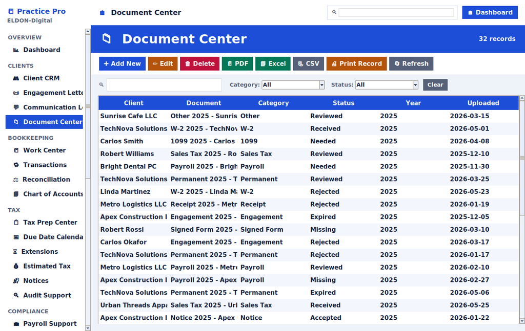 Bookkeeping & Tax Business Management Pro