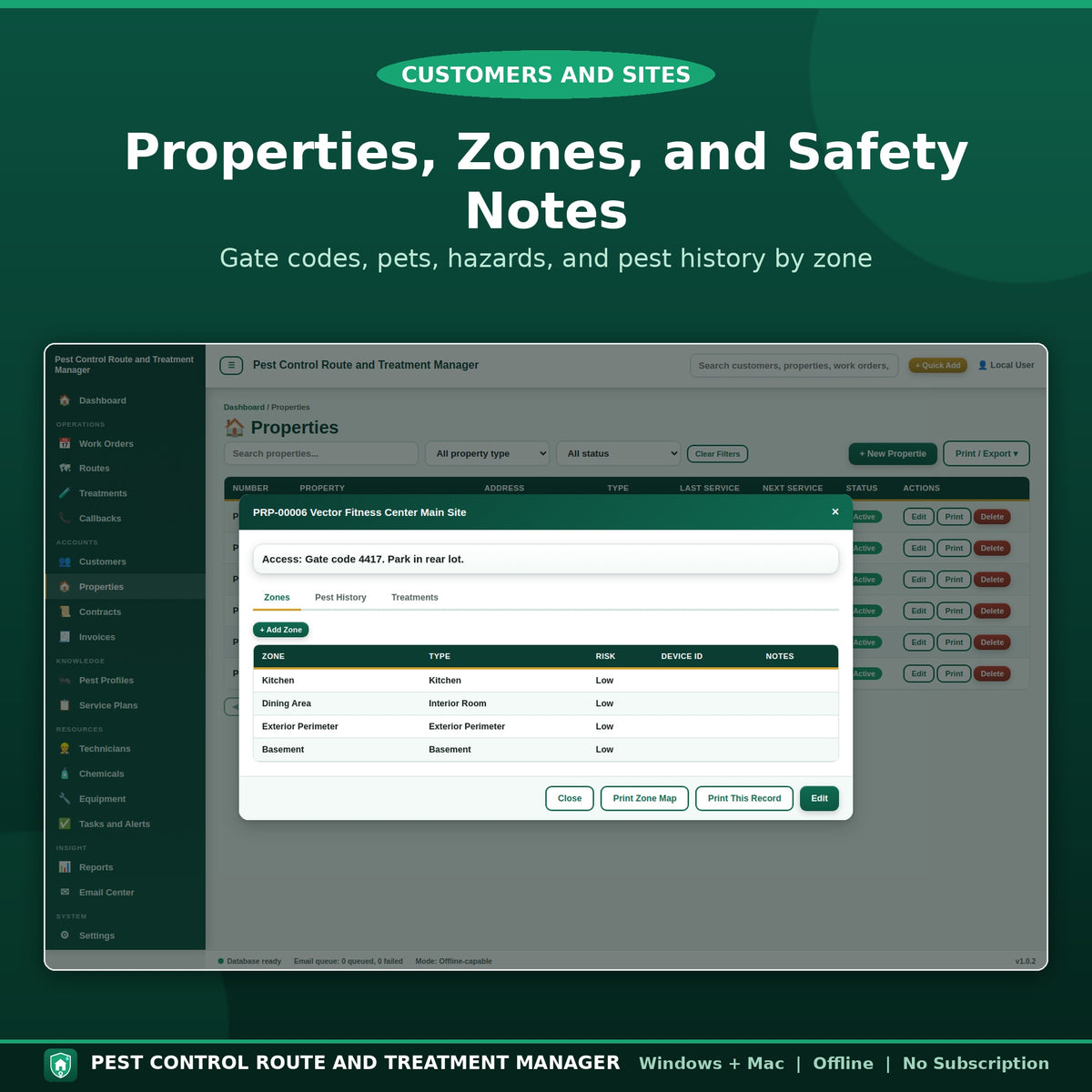 Pest Control Business Software for Windows and Mac