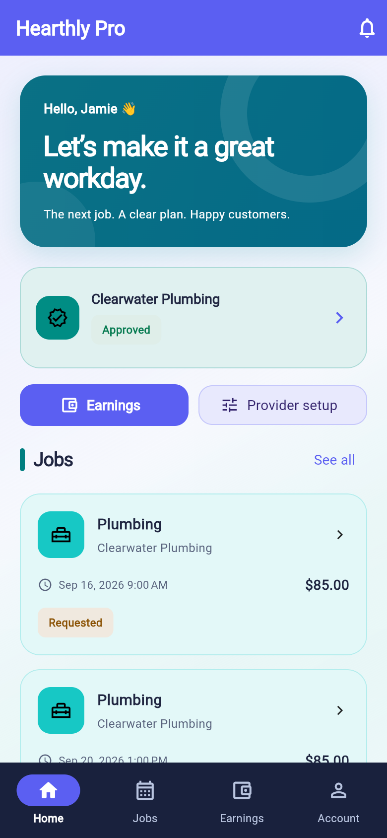Home Services Booking Mobile App Source Code