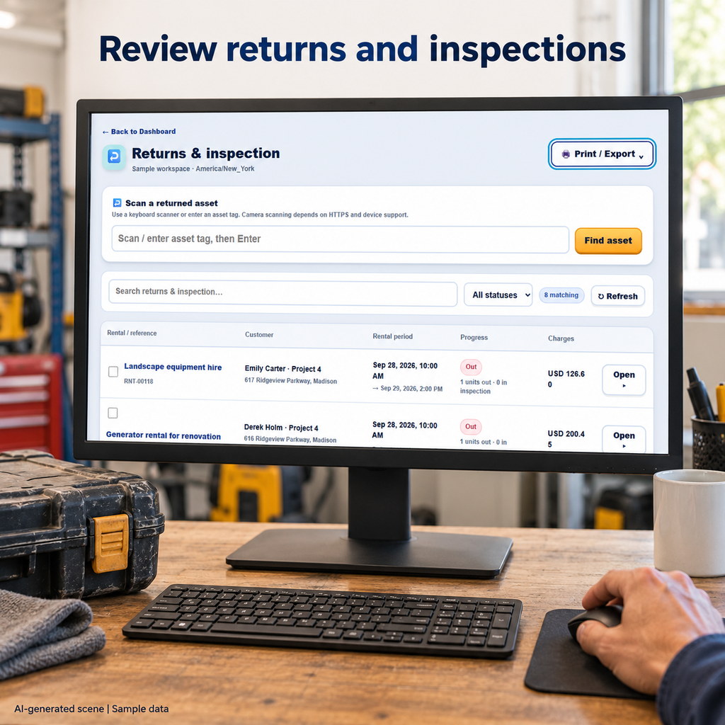 Equipment Rental Management Software
