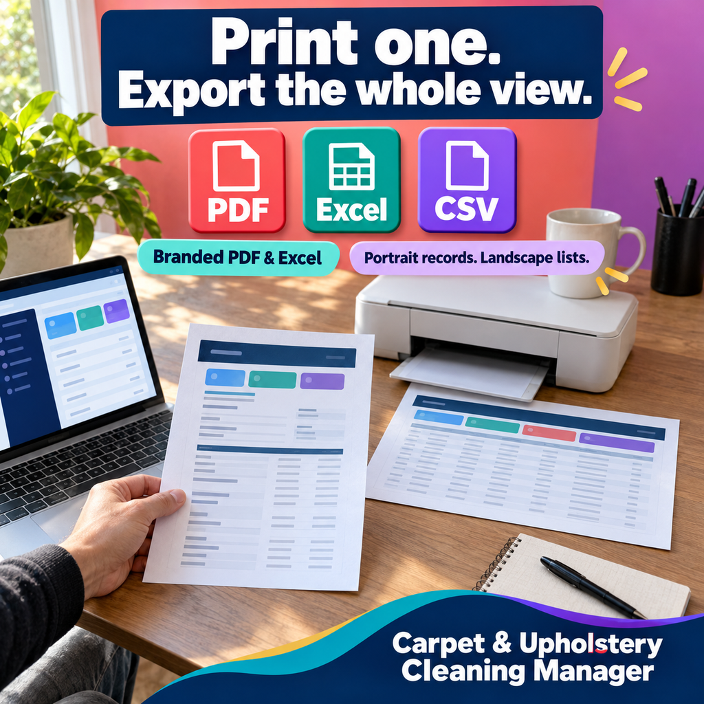 Carpet & Upholstery Cleaning Software