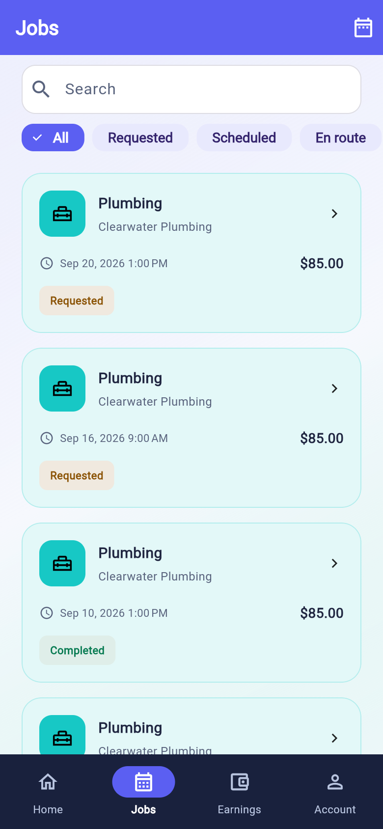 Home Services Booking Mobile App Source Code