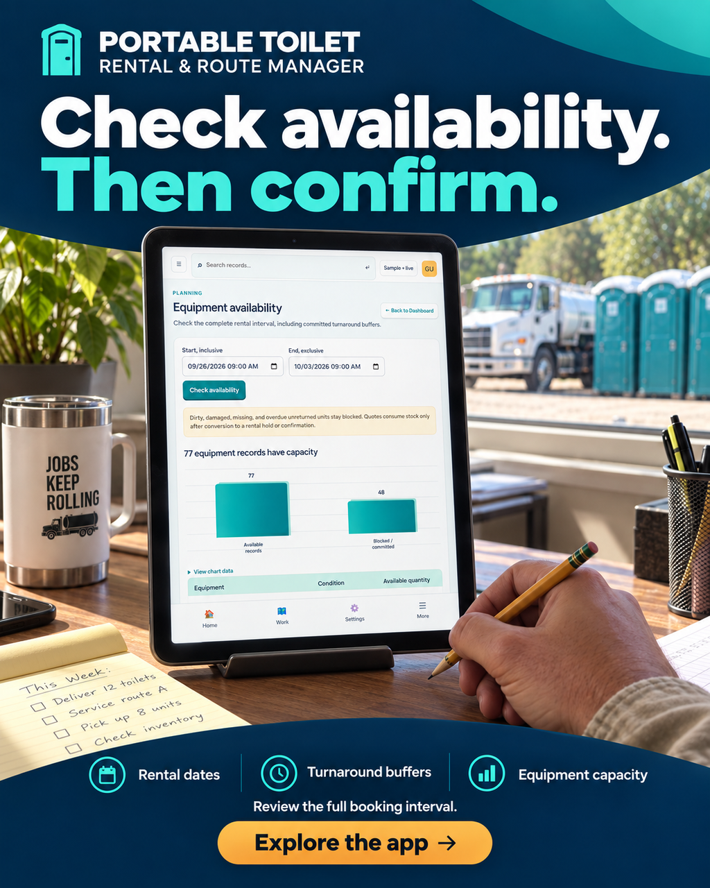 Portable Toilet Rental Management Software