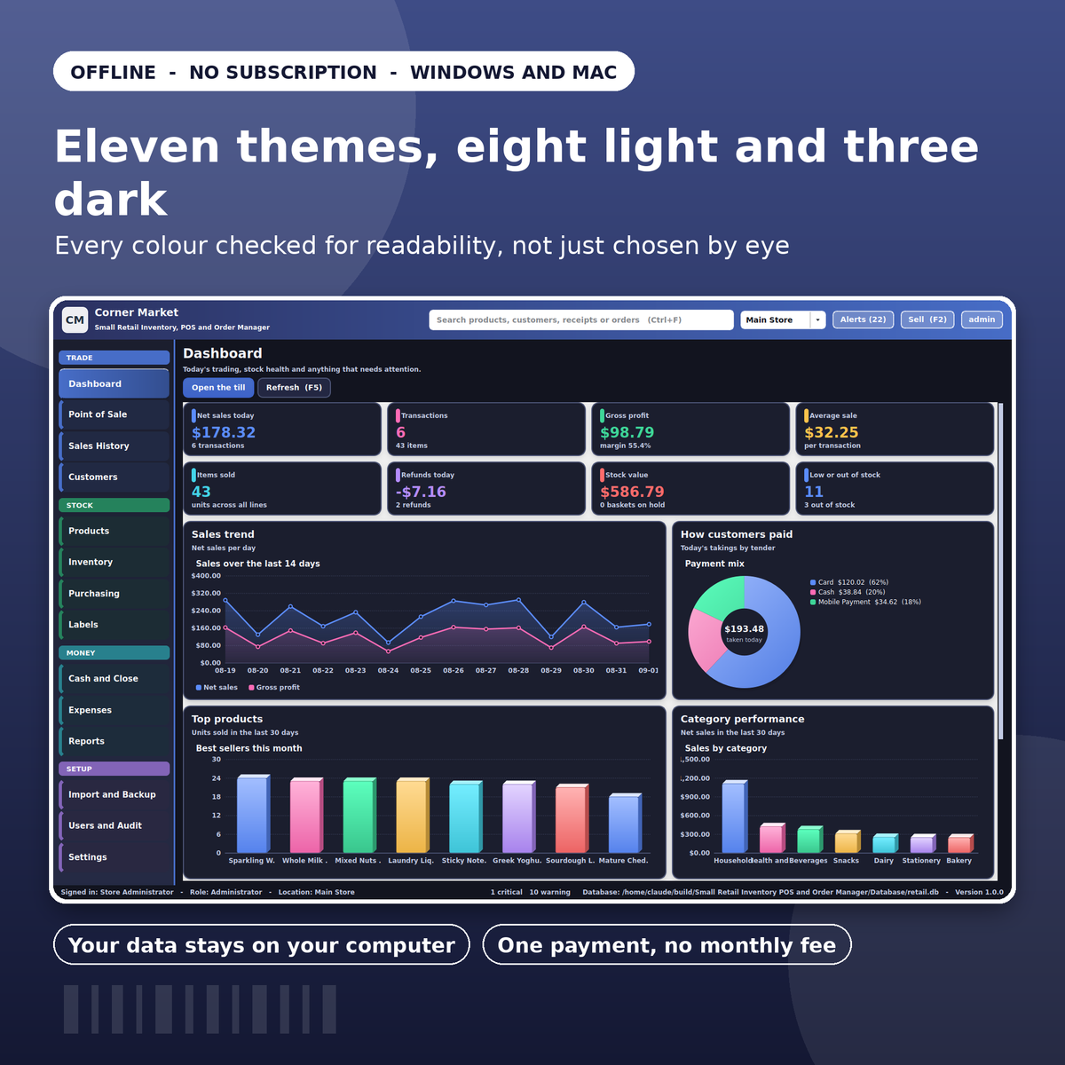 Retail POS Inventory Software Windows Mac