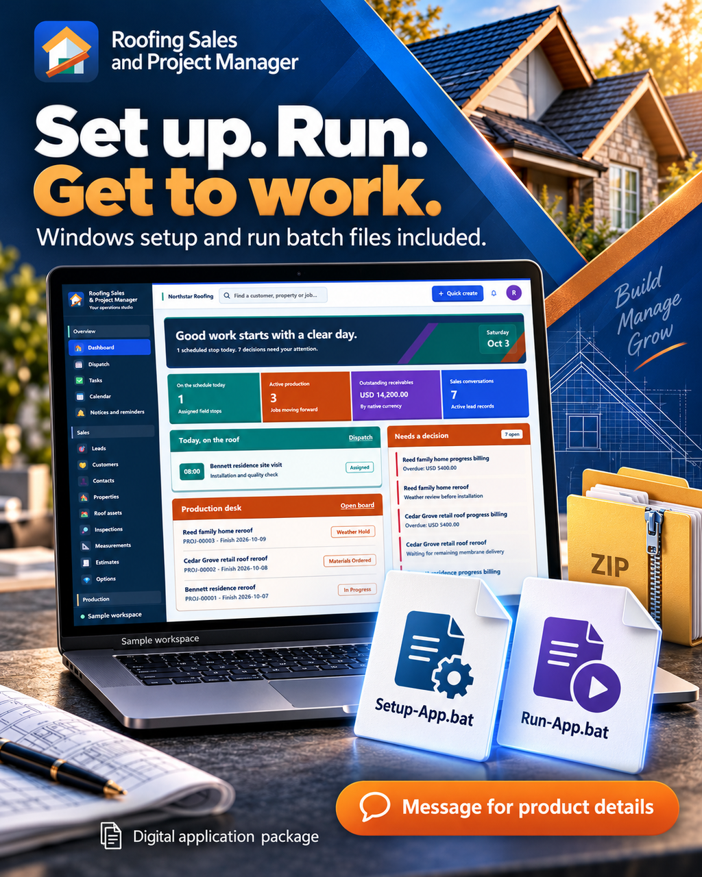 Roofing Business Software for Windows