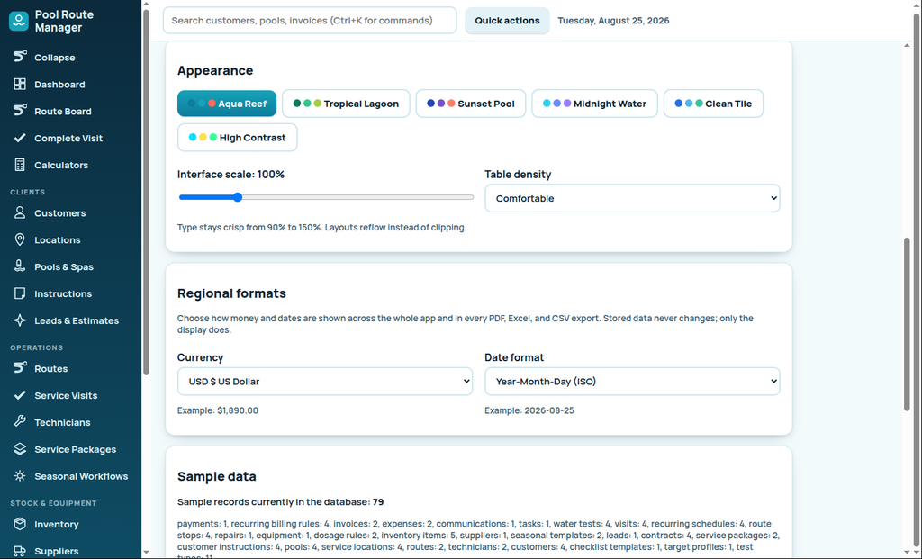 Complete Pool Service Business Software