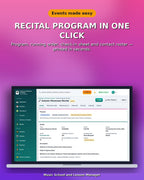 Music School and Lesson Manager Software