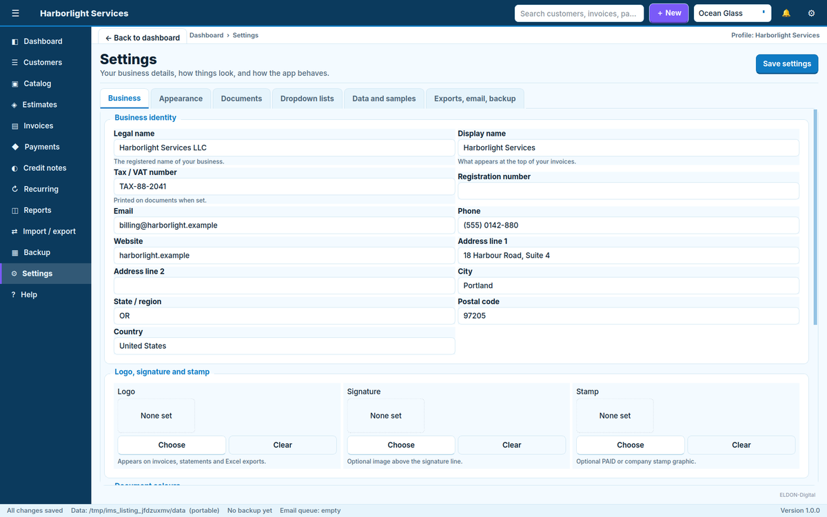 Invoice Manager System Software