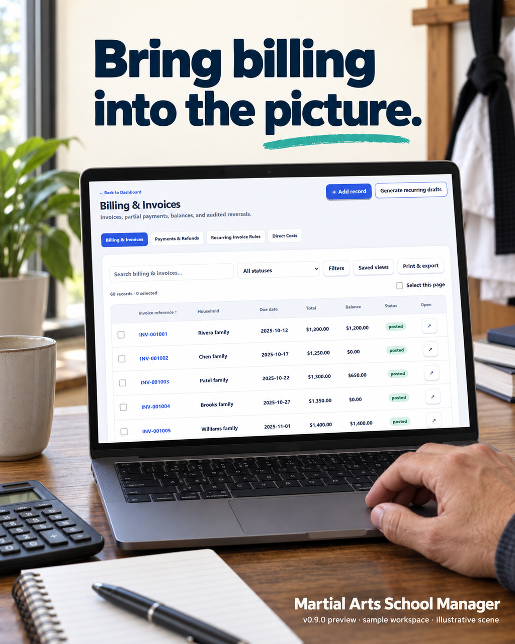 Martial Arts School Management Software