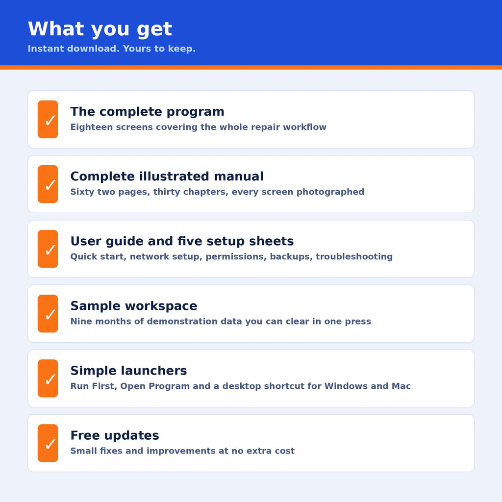 Appliance Repair Service Manager Software