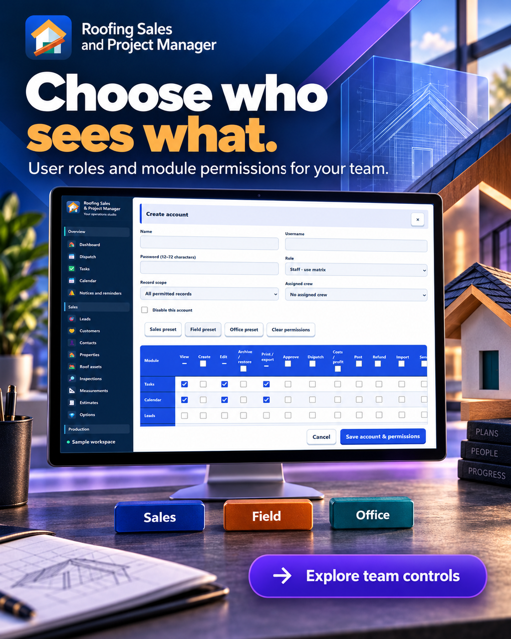 Roofing Business Software for Windows